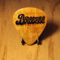 Extra Large Wooden Pick - Maple w/ Black Sparkle Logo #002