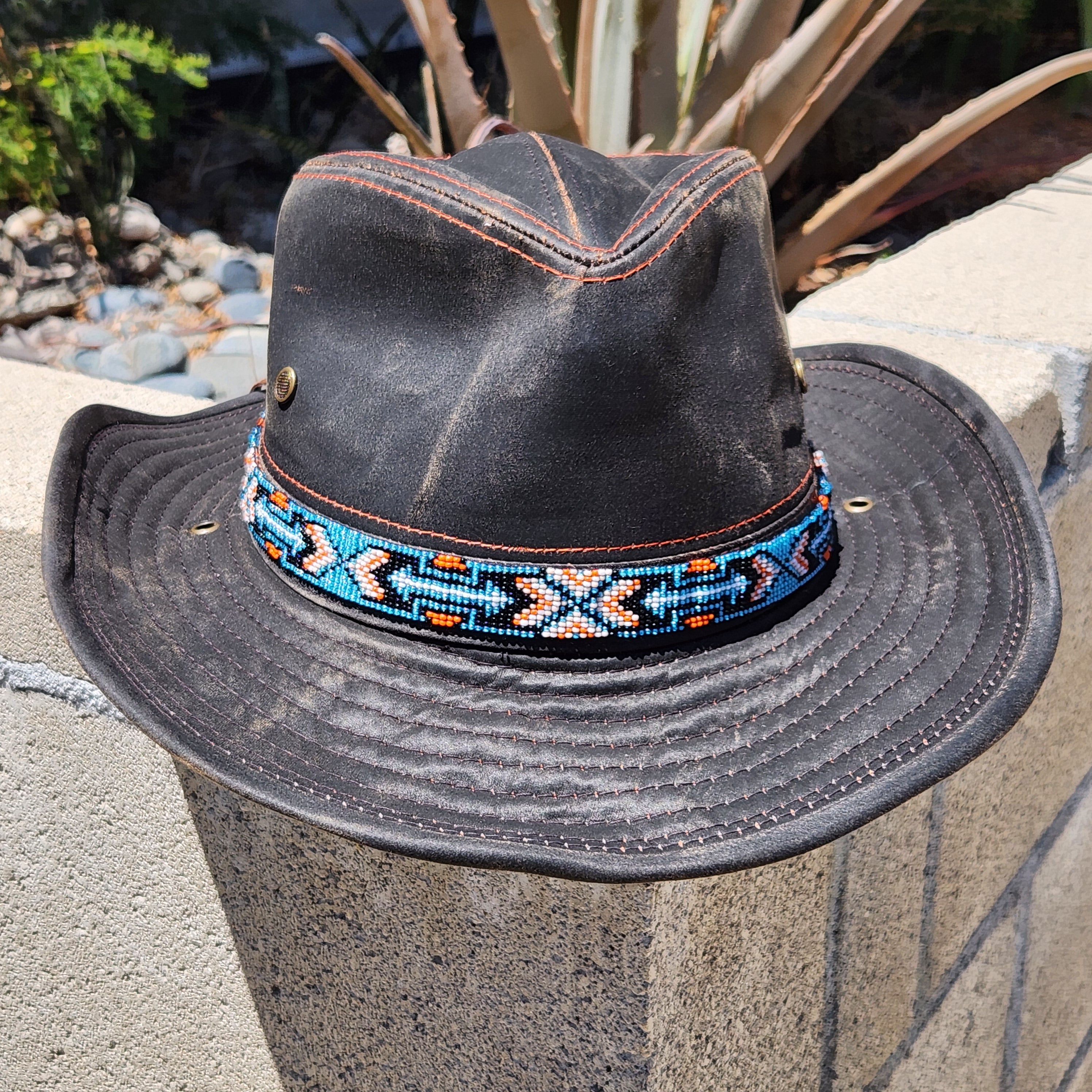 Official Breezee Weathered Work Hat - Western Blue